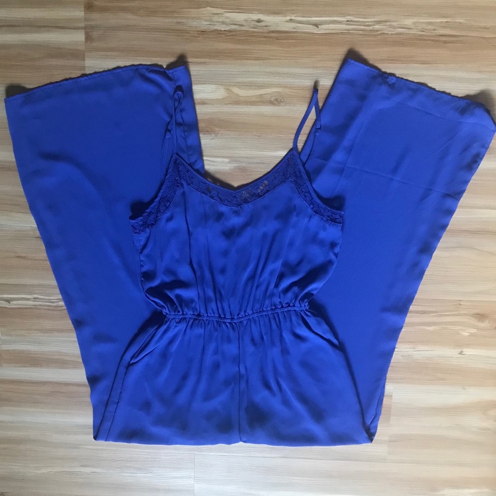 NWOT Royal Blue Wide Leg Jumpsuit